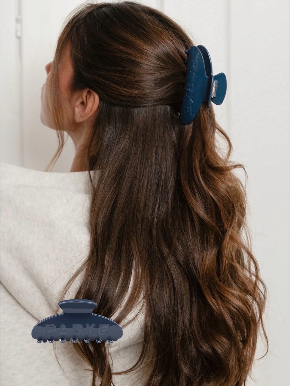PARKE Washed Indigo Claw Clip - SOLD OUT